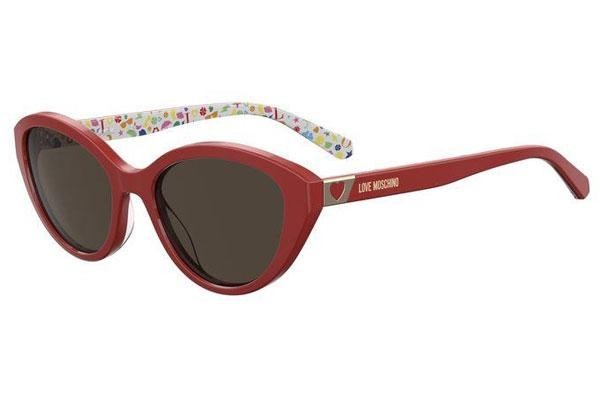 Ochelari de soare Love Moschino MOL033/S C9A/70 Cat Eye Roșii