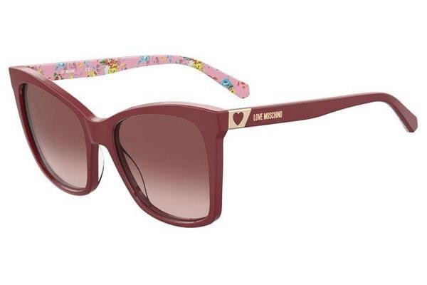 Ochelari de soare Love Moschino MOL034/S 8CQ/3X Pătrați Roșii