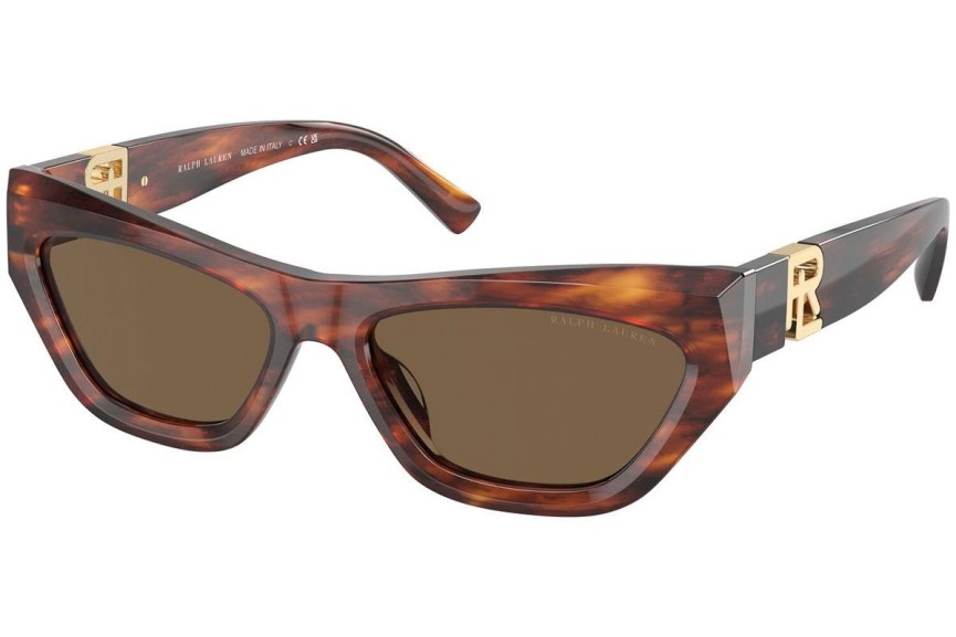 Ochelari de soare Ralph Lauren The Kiera RL8218U 500773 Cat Eye Havana