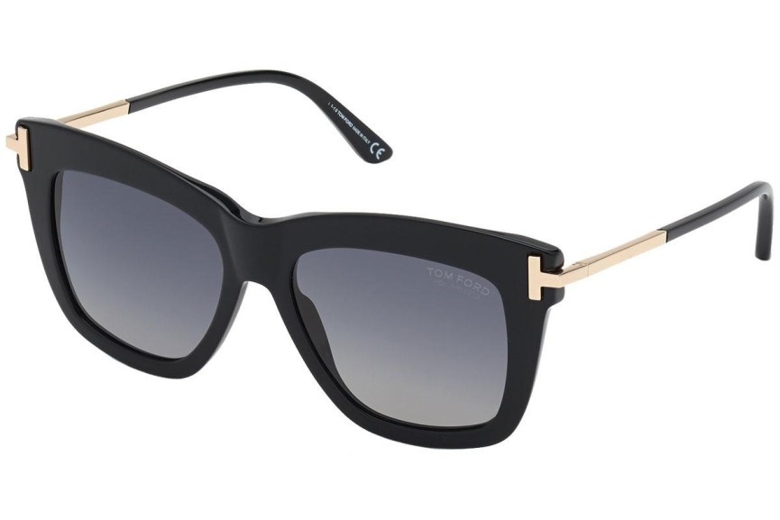 Ochelari de soare Tom Ford FT0822 01D Polarized Pătrați Negri