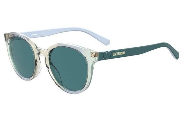 Ochelari de soare Love Moschino MOL040/S 1BO/KU Rotunzi Bej