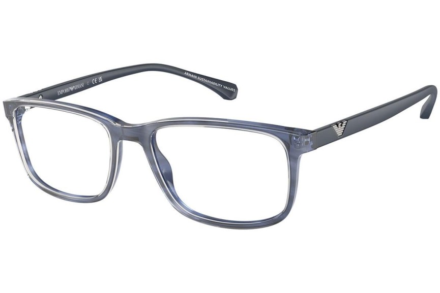 Ochelari Emporio Armani EA3098 6054 Pătrați Albaștri