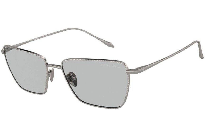 Ochelari de soare Giorgio Armani AR6153 301087 Pătrați Argintii