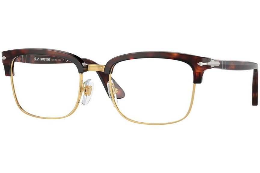 Ochelari de soare Persol PO3327S 24/GJ Dreptunghiulari Havana