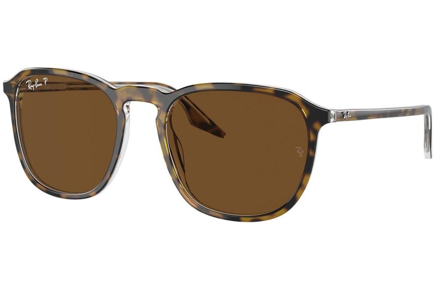 Ochelari de soare Ray-Ban RB2203 139357 Polarized Pătrați Havana