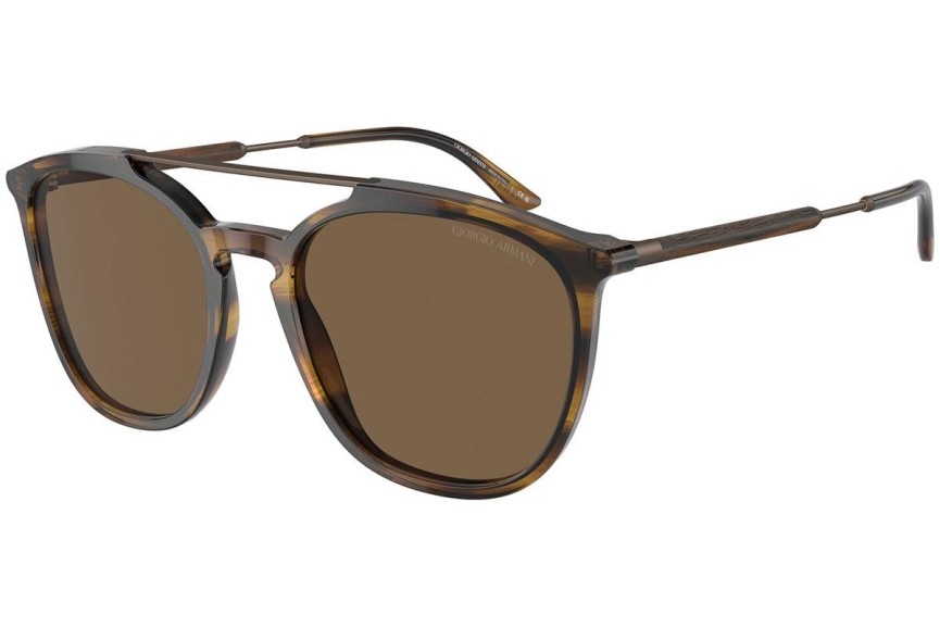 Ochelari de soare Giorgio Armani AR8198 603773 Pilot Havana