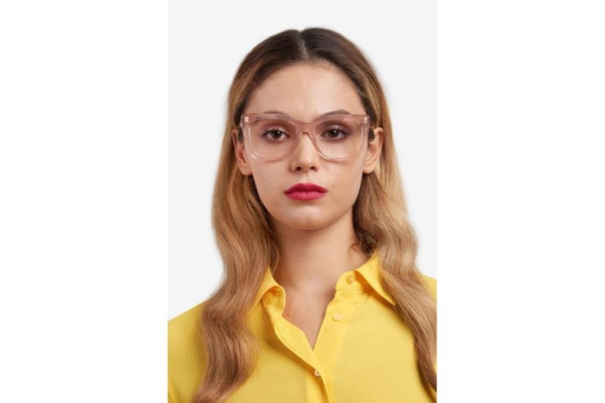 Ochelari Carolina Herrera HER0227 6X4 Pătrați Bej