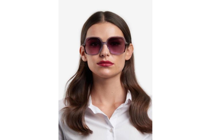 Ochelari de soare Carolina Herrera HER0244/S MVU/QR Pătrați Albaștri