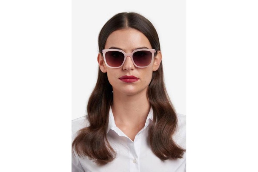 Ochelari de soare Carolina Herrera HER0236/S 1EZ/M2 Pătrați Roz