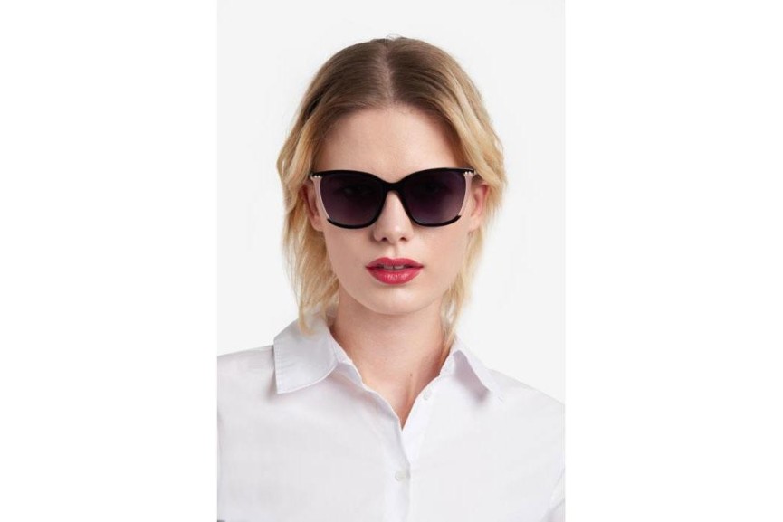 Ochelari de soare Carolina Herrera HER0245/S 3H2/9O Pătrați Negri