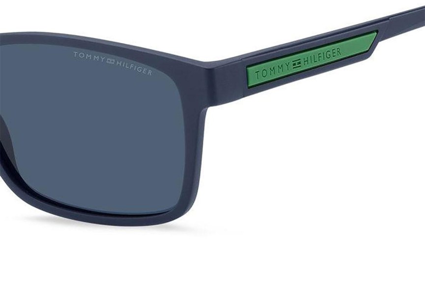 Ochelari de soare Tommy Hilfiger TH2089/S FLL/KU Dreptunghiulari Albaștri