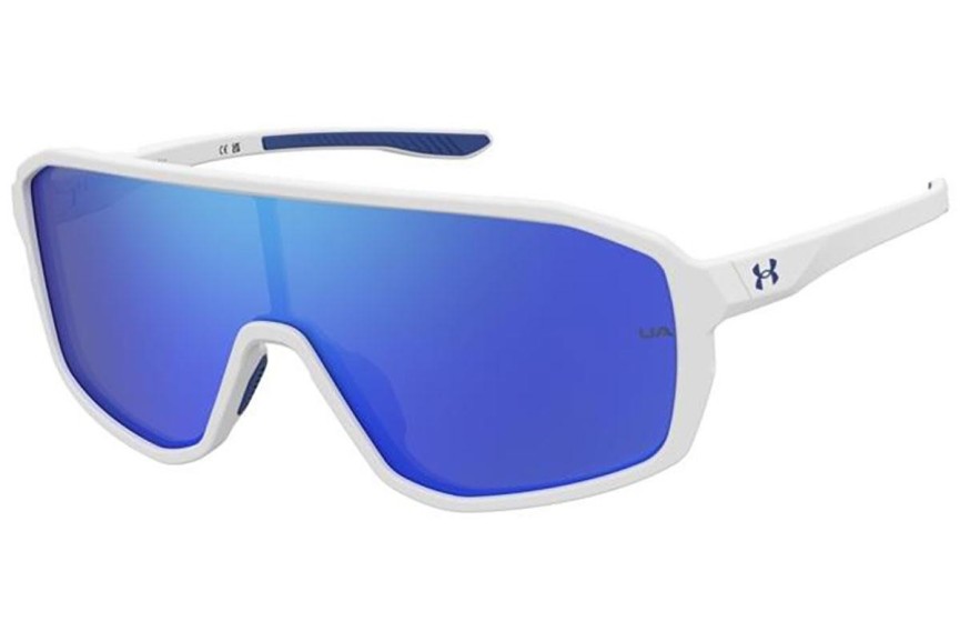 Ochelari de soare Under Armour UAGAMEDAYJR WWK/Z0 Lentilă unică | Shield Albi