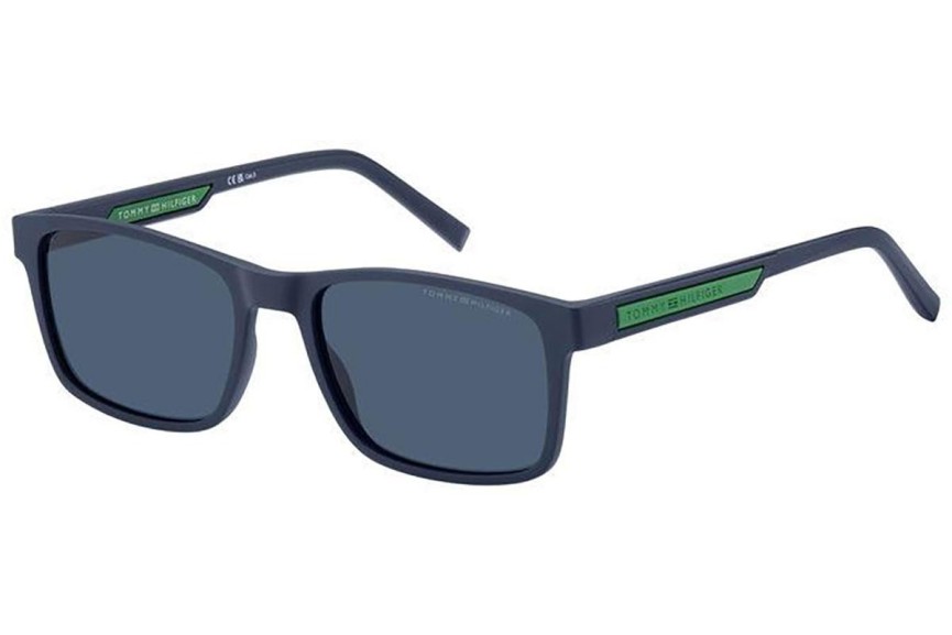 Ochelari de soare Tommy Hilfiger TH2089/S FLL/KU Dreptunghiulari Albaștri