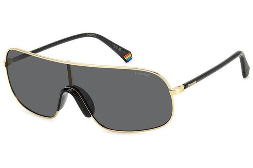 Ochelari de soare Polaroid PLD6222/S J5G/M9 Polarized Lentilă unică | Shield Aurii