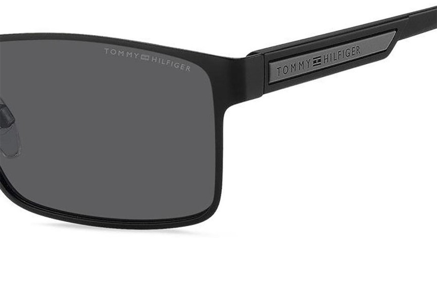 Ochelari de soare Tommy Hilfiger TH2087/S 003/IR Dreptunghiulari Negri