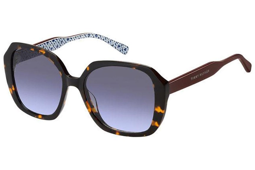 Ochelari de soare Tommy Hilfiger TH2105/S 086/GB Pătrați Havana