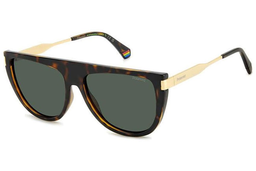 Ochelari de soare Polaroid PLD6221/S/X 086/UC Polarized Flat Top Havana