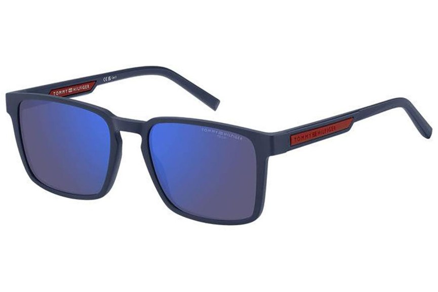 Ochelari de soare Tommy Hilfiger TH2088/S FLL/VI Dreptunghiulari Albaștri