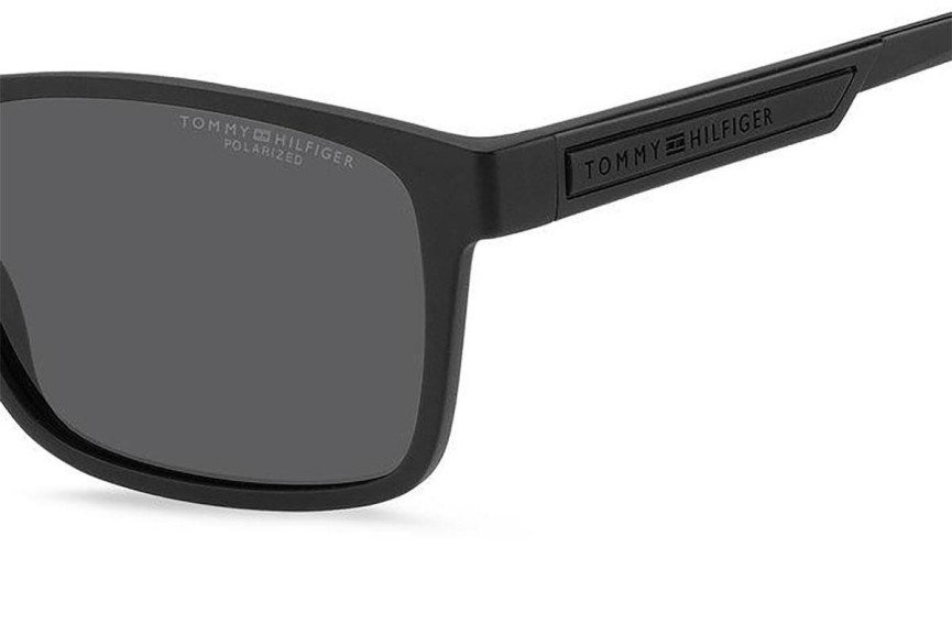 Ochelari de soare Tommy Hilfiger TH2089/S 003/M9 Polarized Dreptunghiulari Negri