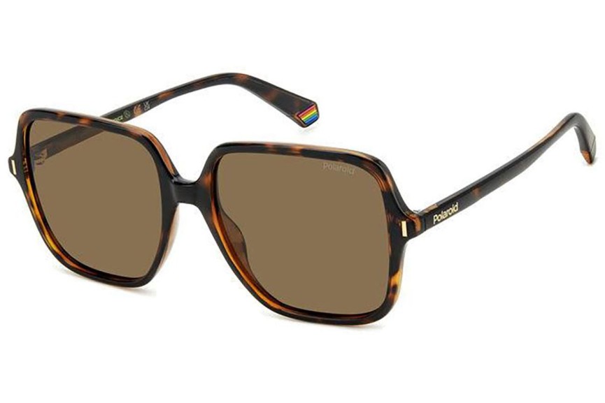 Ochelari de soare Polaroid PLD6219/S 086/SP Polarized Pătrați Havana