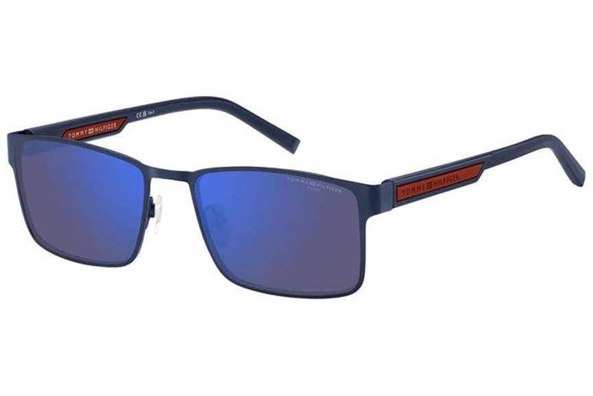 Ochelari de soare Tommy Hilfiger TH2087/S FLL/VI Dreptunghiulari Albaștri