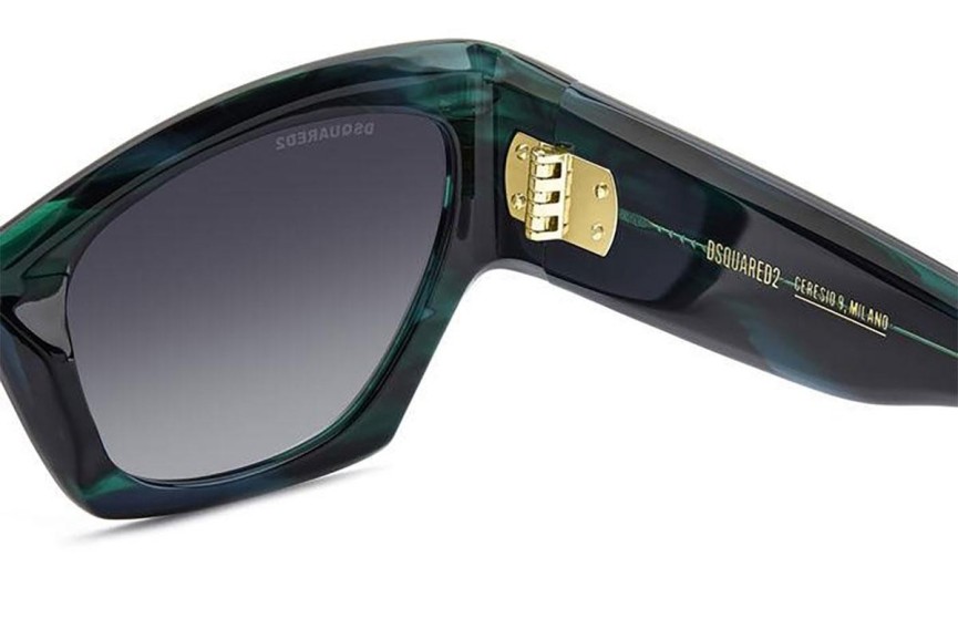 Ochelari de soare Dsquared2 D20132/S 6AK/9O Cat Eye Verzi