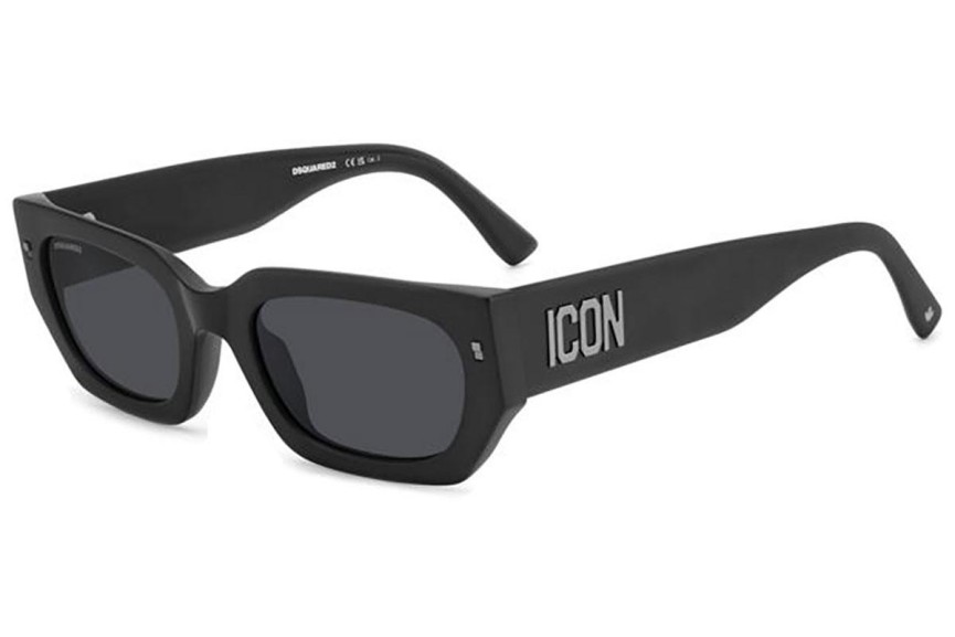 Ochelari de soare Dsquared2 ICON0017/S 003/IR Dreptunghiulari Negri