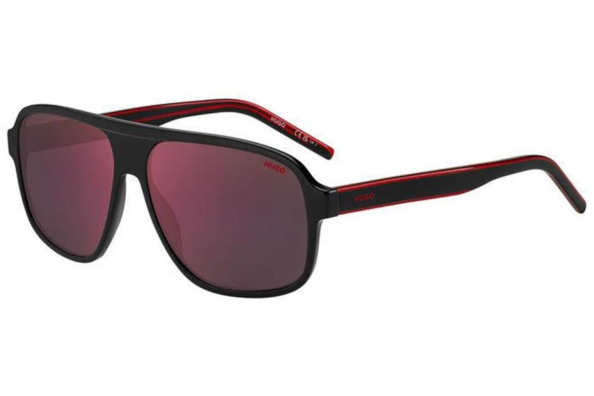 Ochelari de soare HUGO HG1296/S OIT/AO Flat Top Negri