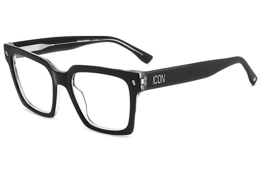 Ochelari Dsquared2 ICON0019 7C5 Dreptunghiulari Negri