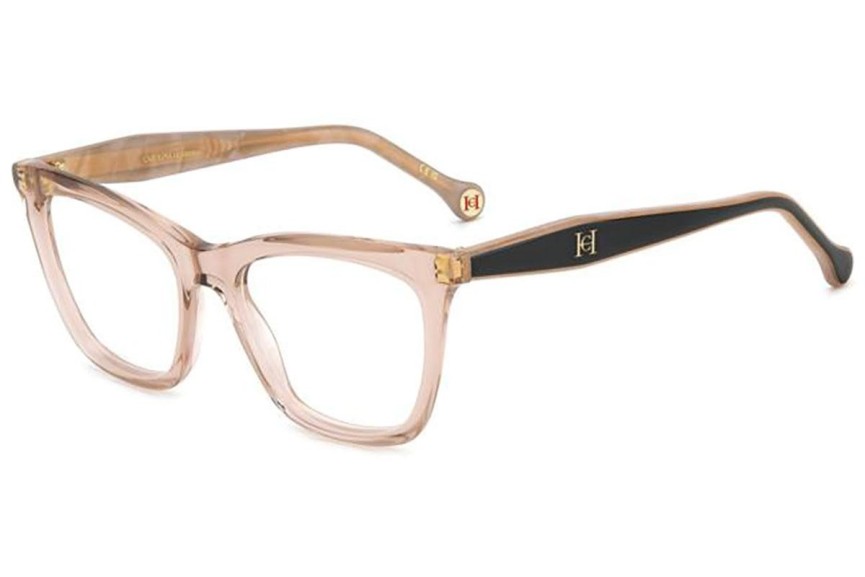 Ochelari Carolina Herrera HER0228 6X4 Dreptunghiulari Bej