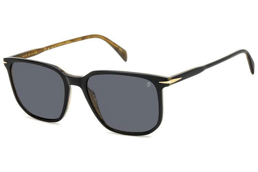 Ochelari de soare David Beckham DB1141/S 05K/M9 Polarized Dreptunghiulari Negri