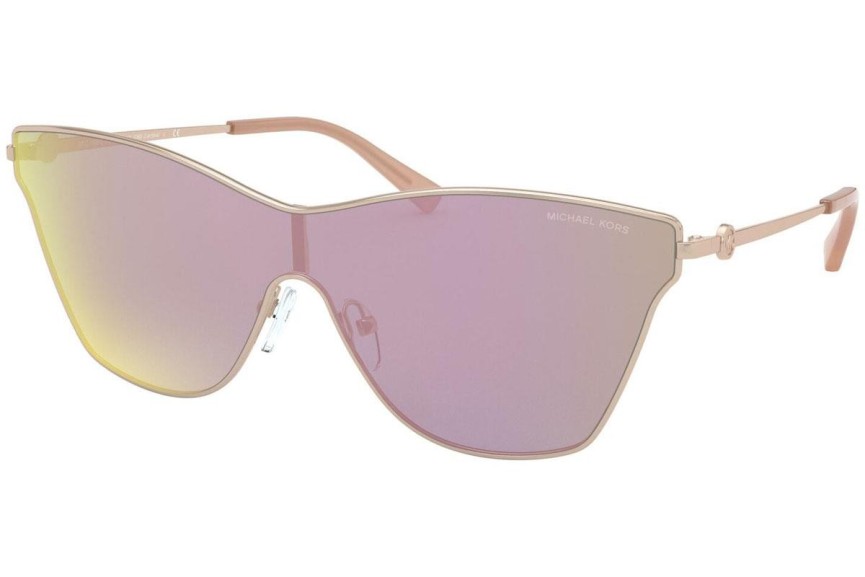 Ochelari de soare Michael Kors Larissa MK1063 11084Z Lentilă unică | Shield Aurii