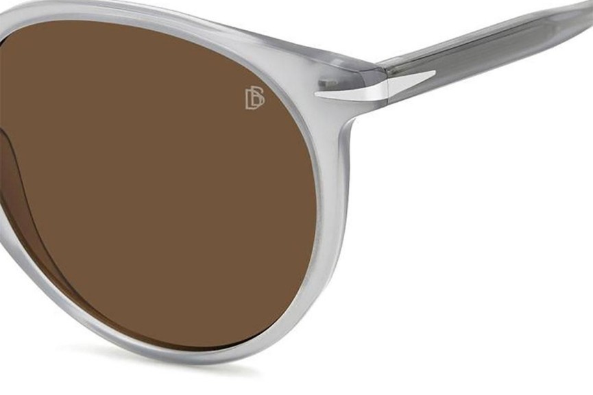 Ochelari de soare David Beckham DB1139/S KB7/70 Rotunzi Gri