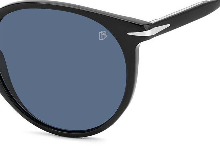 Ochelari de soare David Beckham DB1139/S 807/KU Rotunzi Negri