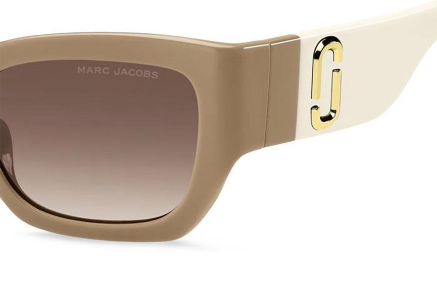 Ochelari de soare Marc Jacobs MARC723/S 10A/HA Dreptunghiulari Bej