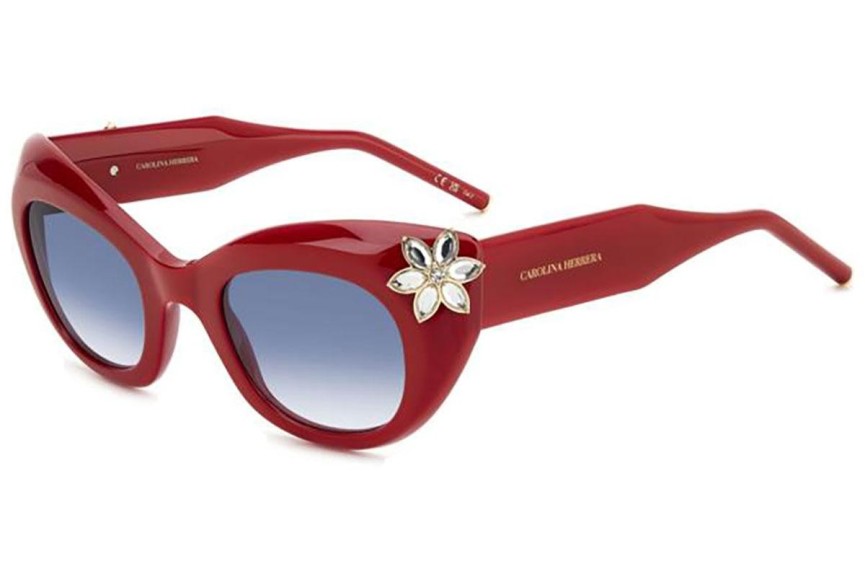 Ochelari de soare Carolina Herrera HER0215/S C9A/08 Cat Eye Roșii