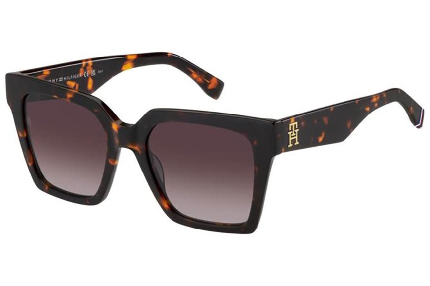 Ochelari de soare Tommy Hilfiger TH2100/S 086/HA Pătrați Havana