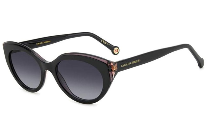 Ochelari de soare Carolina Herrera HER0250/S 807/9O Cat Eye Negri