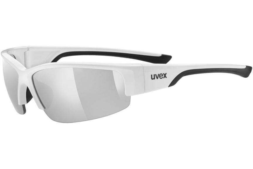 Ochelari de soare uvex sportstyle 215 White / Black S3 Dreptunghiulari Albi