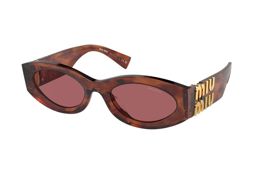 Ochelari de soare Miu Miu MU11WS 11Q08S Ovali Havana