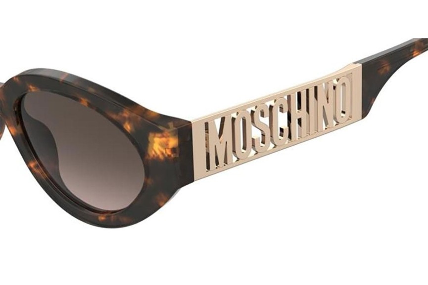 Ochelari de soare Moschino MOS160/S 086/HA Ovali Havana