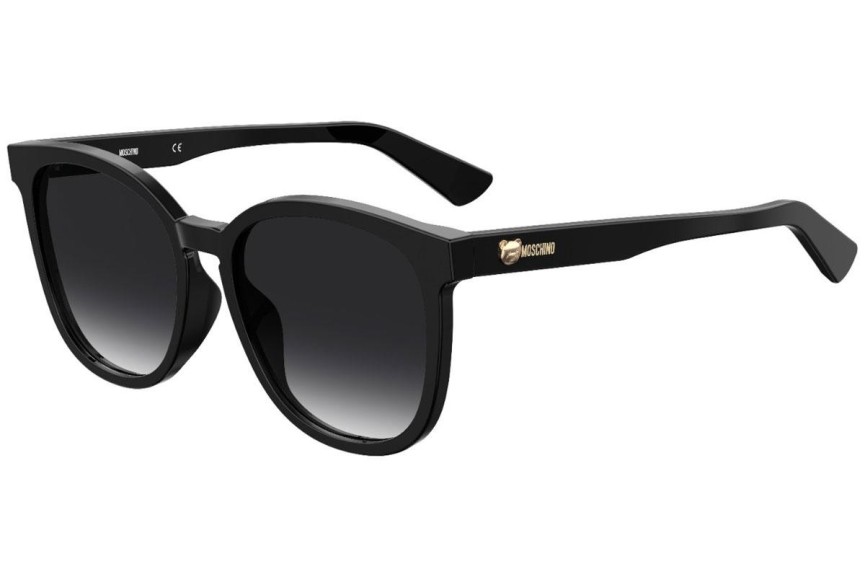 Ochelari de soare Moschino MOS074/F/S 807/9O Rotunzi Negri