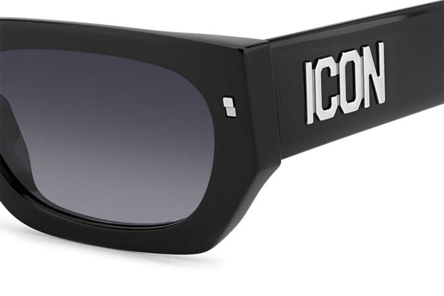 Ochelari de soare Dsquared2 ICON0017/S 807/9O Dreptunghiulari Negri