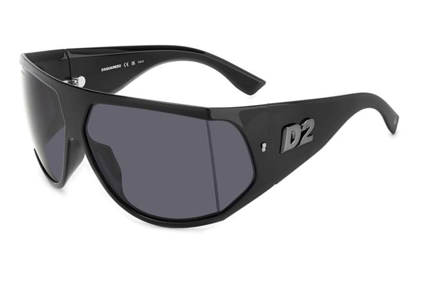 Ochelari de soare Dsquared2 D20124/S ANS/IR Flat Top Negri