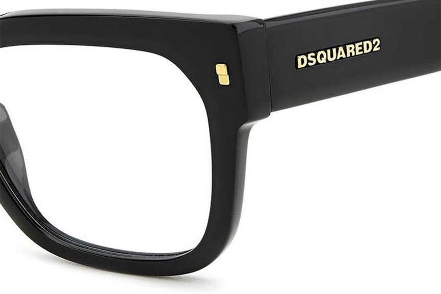 Ochelari Dsquared2 D20129 807 Dreptunghiulari Negri