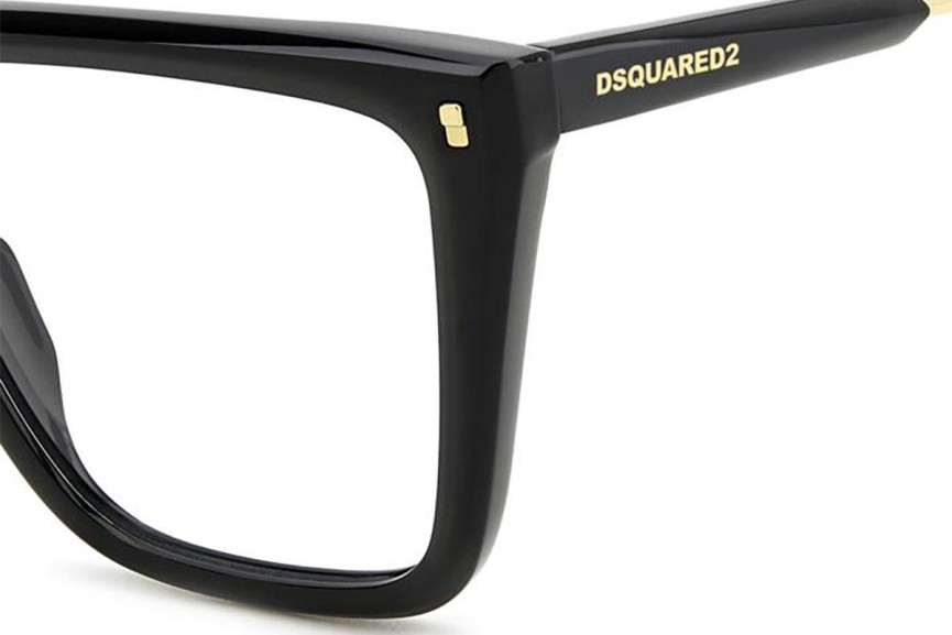 Ochelari Dsquared2 D20136 807 Dreptunghiulari Negri