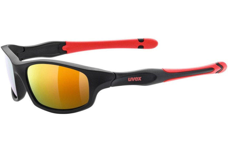 Ochelari de soare uvex sportstyle 507 Matte Black / Red S3 Pătrați Negri