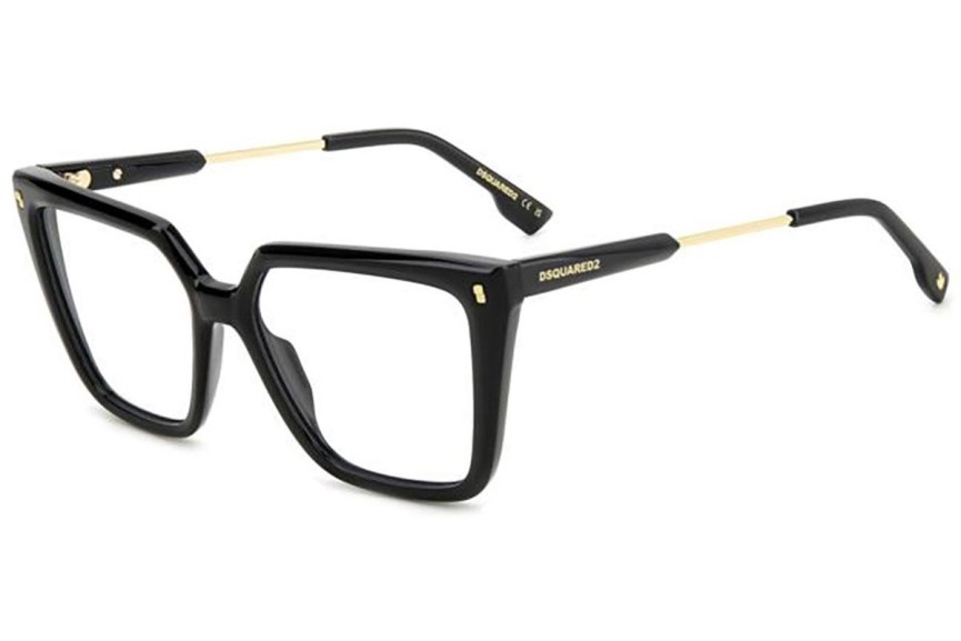 Ochelari Dsquared2 D20136 807 Dreptunghiulari Negri