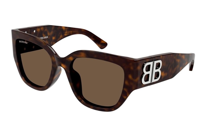 Ochelari de soare Balenciaga BB0323SK 003 Dreptunghiulari Havana