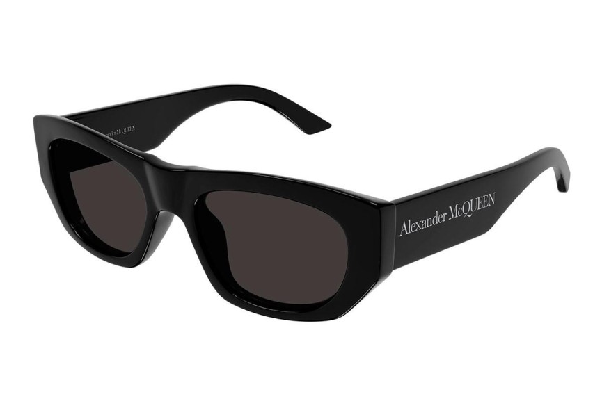 Ochelari de soare Alexander McQueen AM0450S 001 Dreptunghiulari Negri